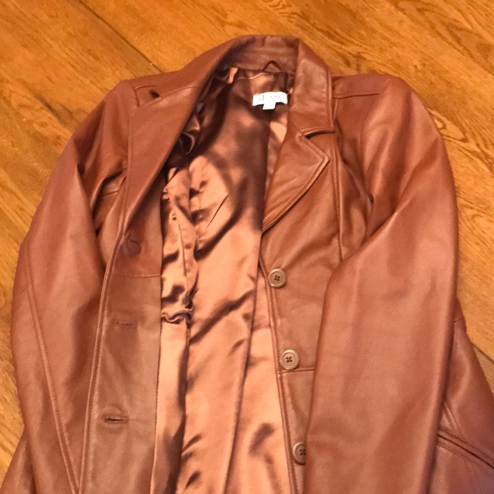 Leather blazer